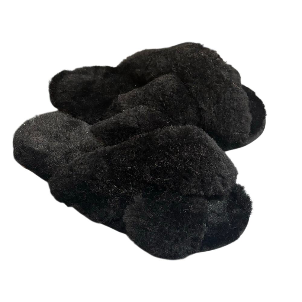 EMU Australia Black Mayberry Slippers - size 7